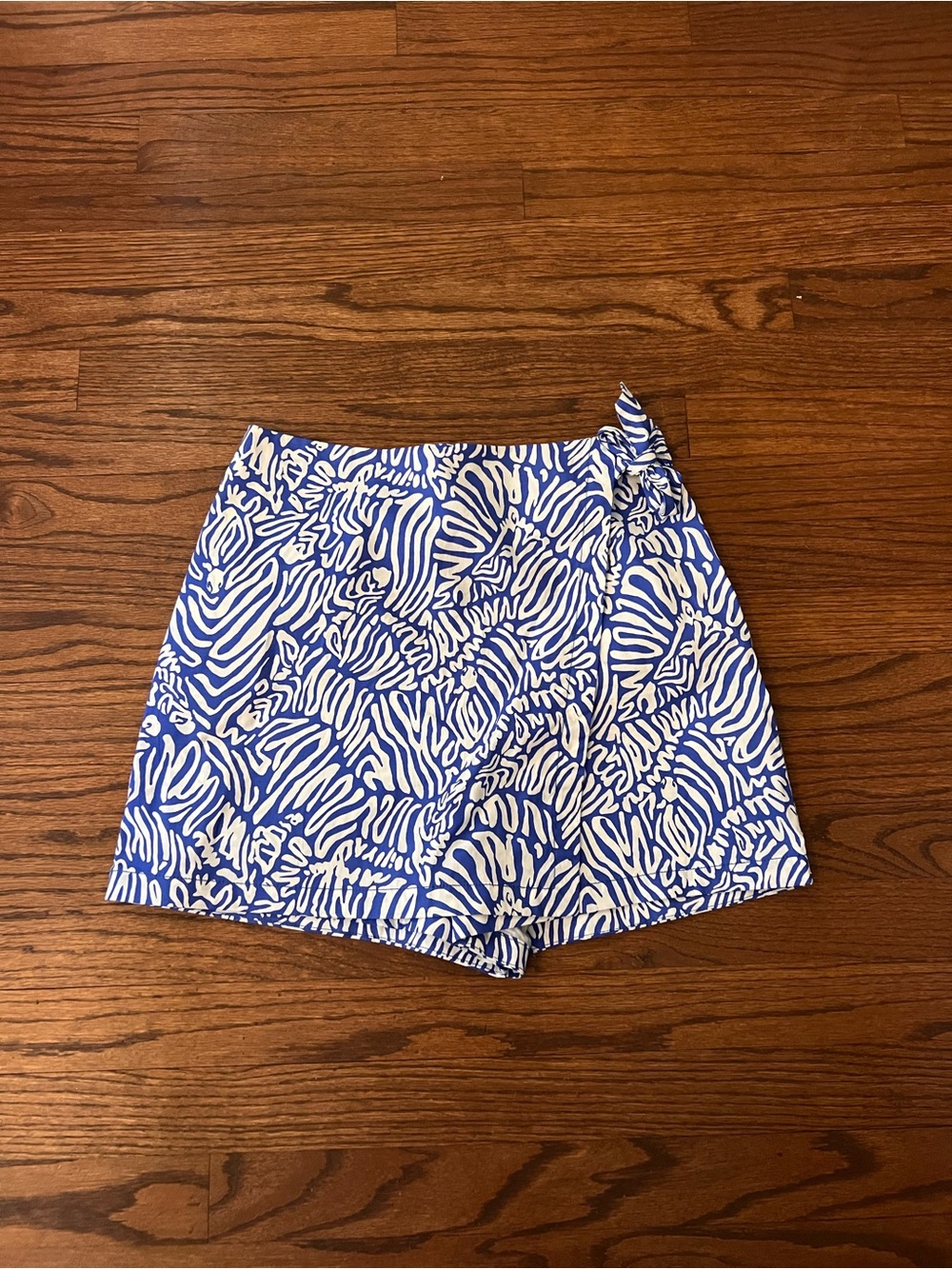 Lilly Pulitzer Blue & White Printed Skort